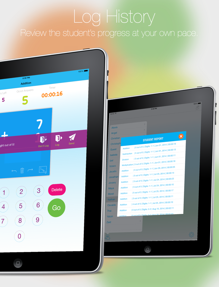 #4. Flip The Future - Math Flash Cards App, Practice Math, Addition, Subtraction, Multiplication, Division (iOS) โดย: Filemon Salas
