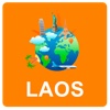 Laos Off Vector Map - Vector World