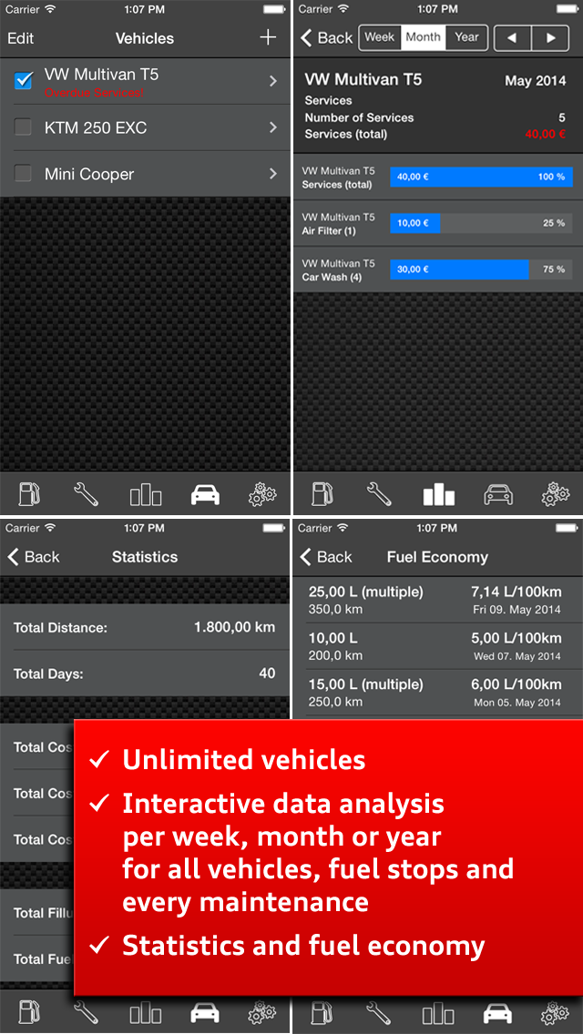 Car Log Ultimate Pro - Car Maintenance and Gas Log, Auto Care, Service Reminders Screenshot 4