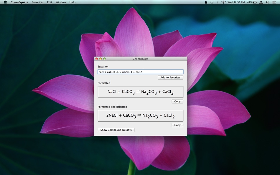 #3. ChemEquate (macOS) 由: Kevin Silmore