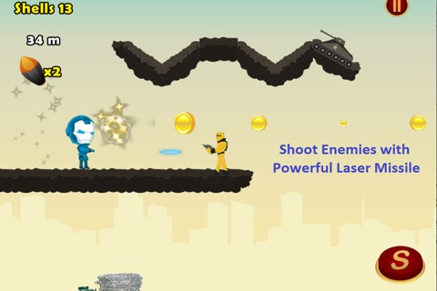 Blue Steel - Shoot and Run Free screenshot 2