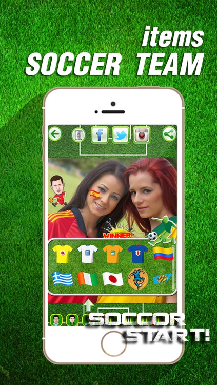 Cheer World Football Soccer Booth Sticker - 2014 Brazil Edition Awesome Stickiness Camera Pro