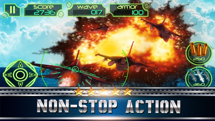 S3 Deadly fighter Jet Battle : Extreme Military War planes ( f-16,f-18,f-22 ) 3D dogfight Attack screenshot-3