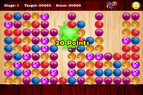 Bowling ball Match Puzzle - Align the ball to win the pin - Free Edition screenshot 4