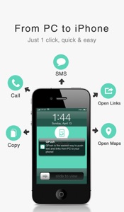 QPush - Push Text and Links from PC, Quick & Easy screenshot #1 for iPhone
