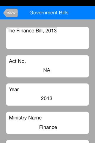 Government Bills screenshot 4