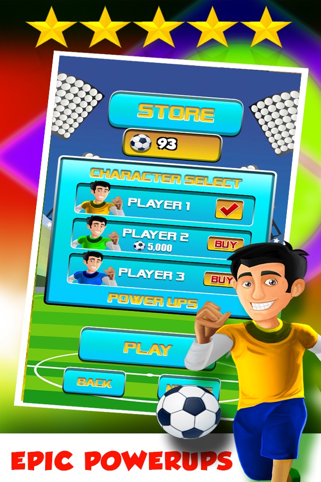 A Brazil World Soccer Football Run 2014: Road to Rio Finals - Win the Cup! screenshot 2