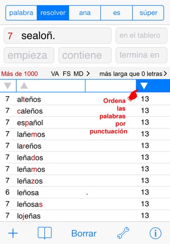 Español Words Finder PRO screenshot 3