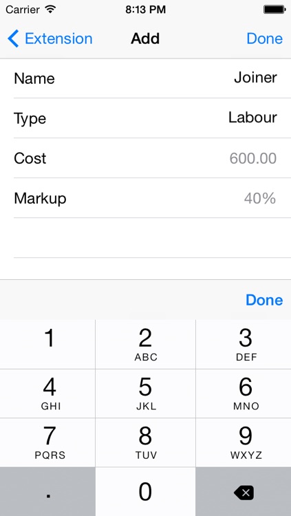 Construction Job Pricing