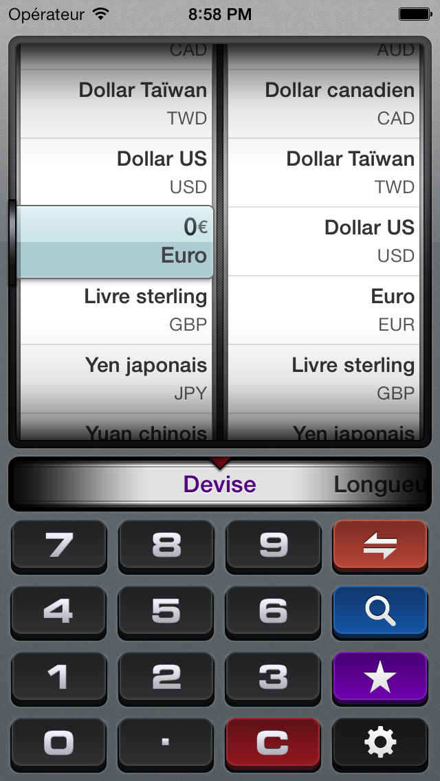 Screenshot #1 pour gUnit Lite - Gratuit unité et convertisseur de devises