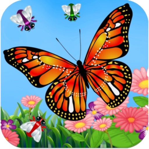 Butterflies! - Flying Garden Insect Vs. Bionic Killing Flies Game icon