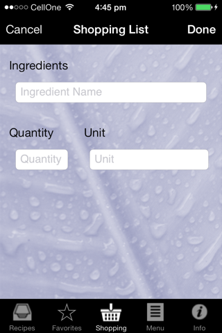 Recipe Manager screenshot 2