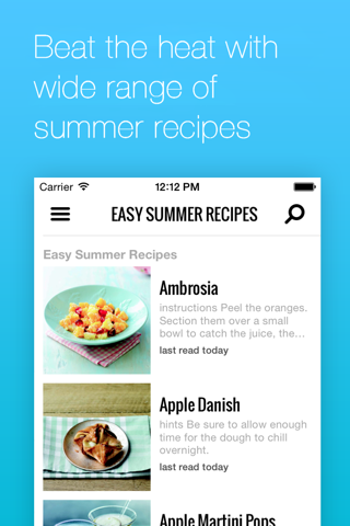 Easy Summer Recipes screenshot 2