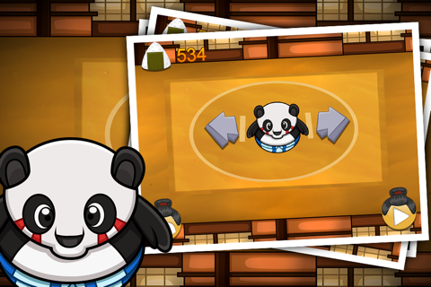 Tiny Sumo Panda : Ninja bear Royal whipeout tap fighting games for Iphone, Ipad & Ipod touch screenshot 2