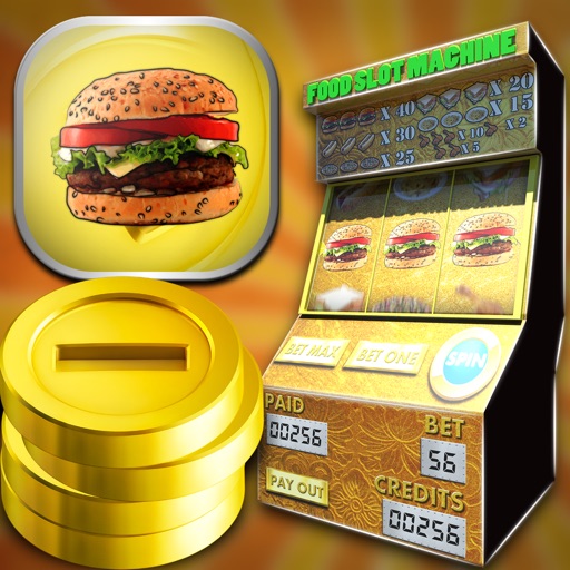Las Vegas Food Slots Casino Jackpot - Win double chips lottery by playing gambling machine icon