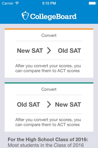 SAT Score Converter screenshot 2