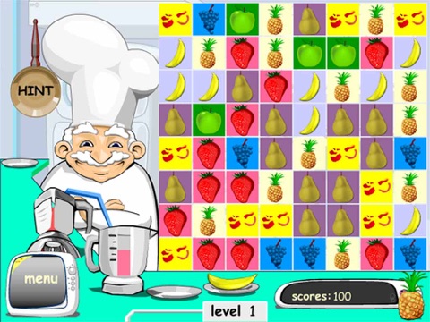 Screenshot #4 pour Crazy Fruit Drinks - Match 3 Game