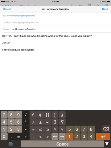 Screenshot #5 pour Calculator Keyboard - Easy to Use Math Symbols