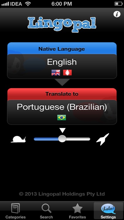 Lingopal Portuguese (Brazilian) LITE - talking phrasebook