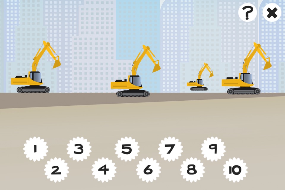 A Construction Site Counting Game for Children: Learning to count with the builder screenshot 3