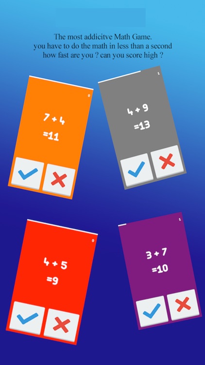 One Second Math: لعبة الرياضيات من اجمل العاب ايفون و العاب ايباد و العاب ذكاء و العاب الغاز
