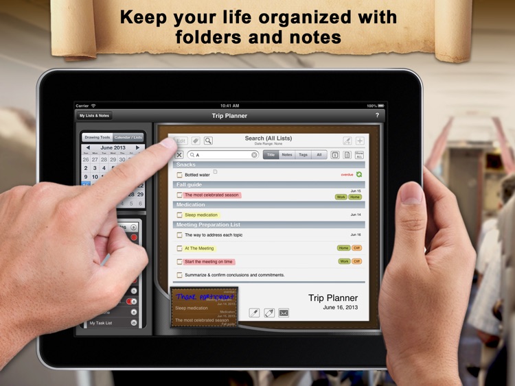 Manage: Handwriting To-Do and Task List Manager - finger, stylus and typed