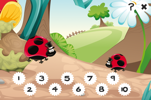 123 Insects Counting Game for Children: Learn to count the numbers 1-10 with bugs of the forest screenshot 3