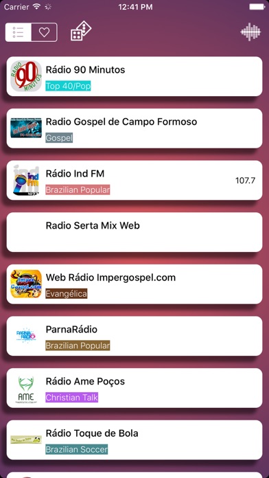 Screenshot #1 pour Rádios Brasil - Rádio Grátis / Todas as Rádios FM e AM Brasileiras
