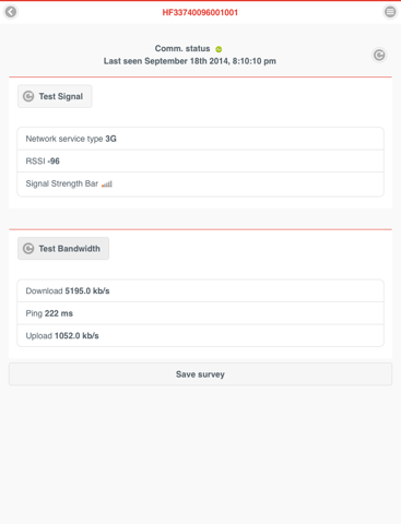 Screenshot #6 pour Sierra Wireless Site Survey