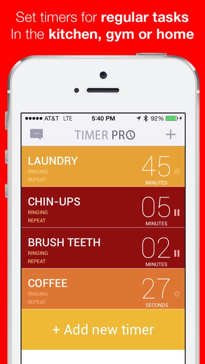 Timer Lite Free Countdown with Multiple Loud Alarm Timers for Everyday Cooking, Fitness, Timeout
