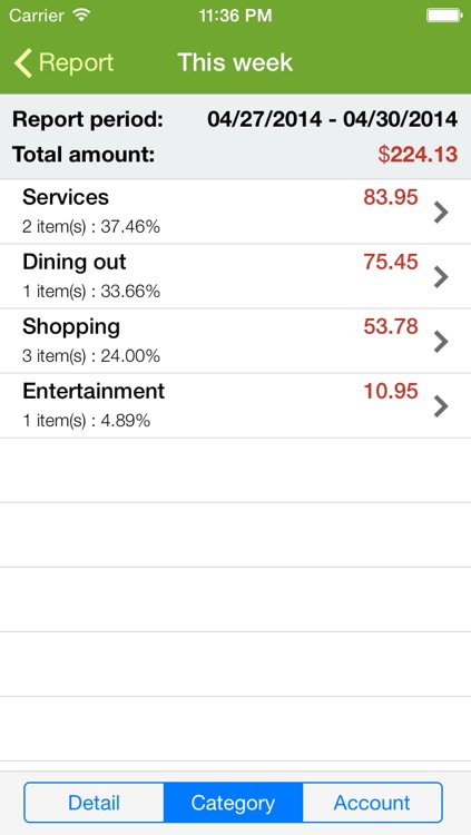 Expense Buddy Lite - Personal spending and bills tracker screenshot-3