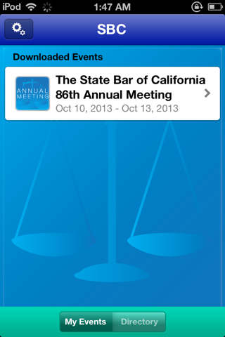 The State Bar of California Event App screenshot 2