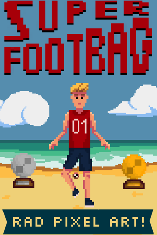 Super Footbag - World Champion 8 Bit Hacky Ball Juggling Sports Game screenshot 3