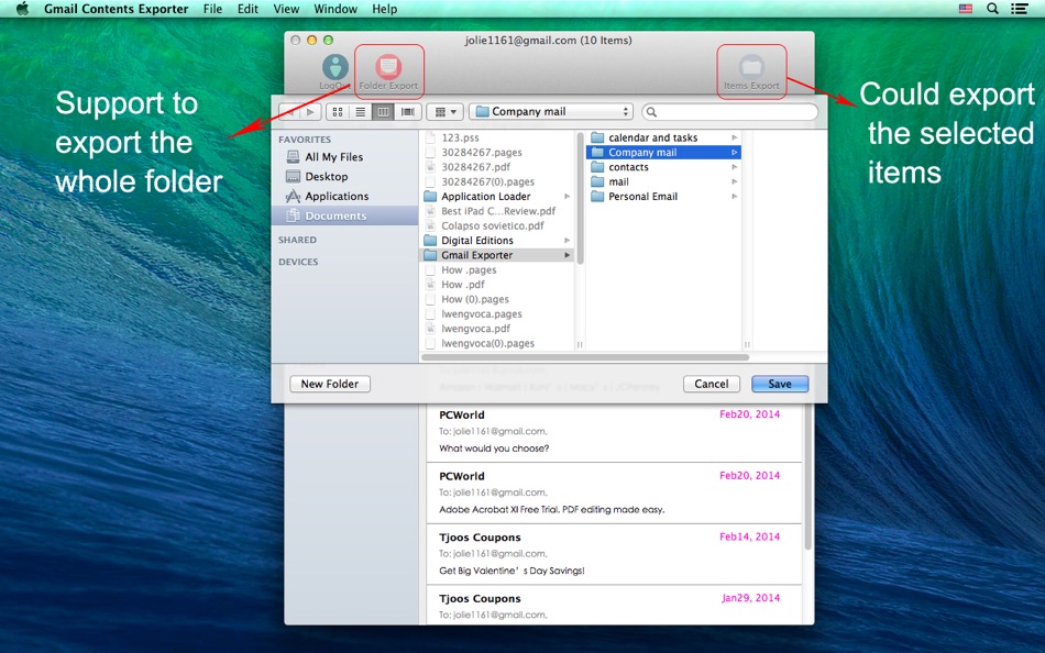 #2. Gmail Contents Exporter (macOS) 由: Enolsoft Co., Ltd.
