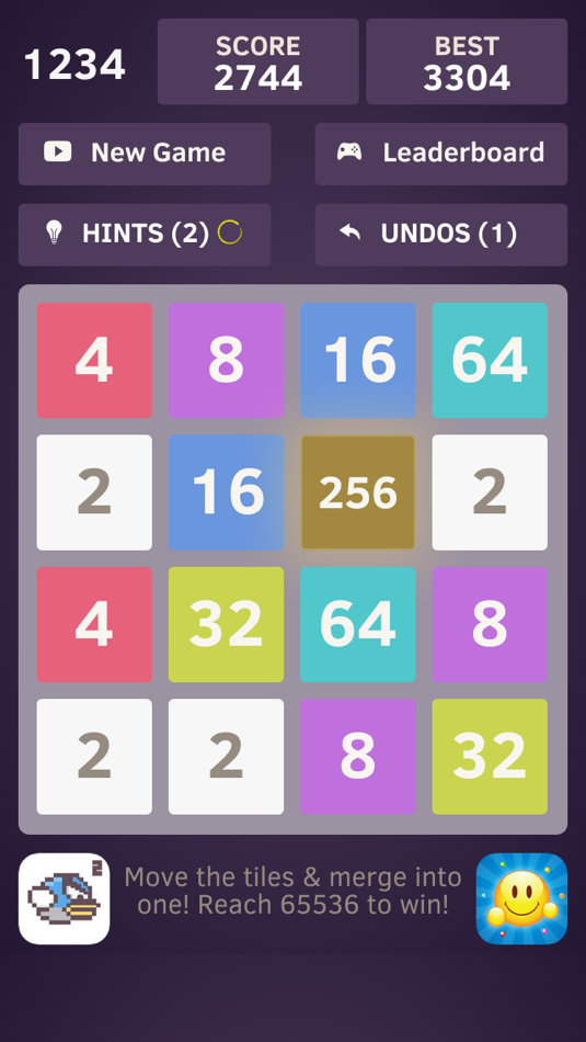 1234 - Number tiles merge puzzle game free - 1.5 - (iOS)