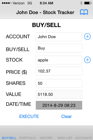 Stock Tracker SL14 screenshot 2