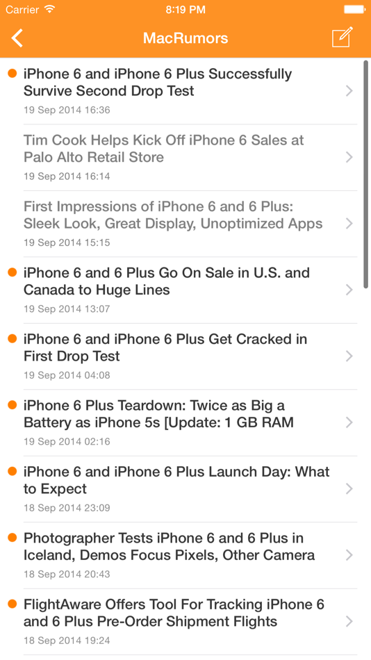 #3. Simply RSS - A Free & Clean RSS News Reader (iOS) 게시자: Tom Lake