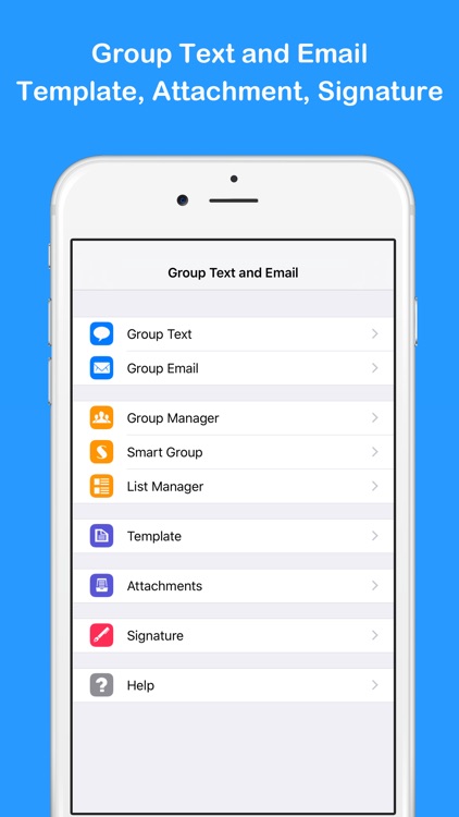 Group Text and Email