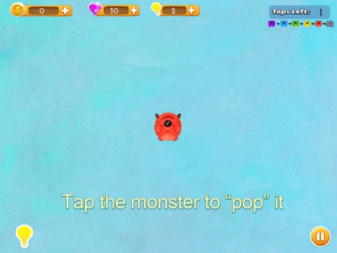 Pop The Monster - Fun and addicting brain game. screenshot 2