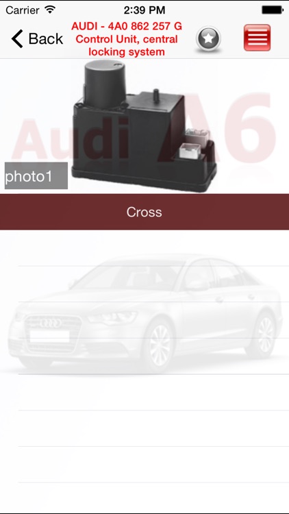 AutoParts Audi A6