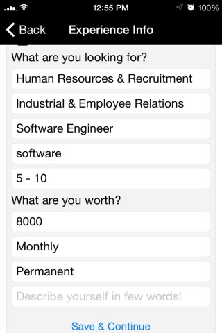 ZiMM Job Matching screenshot 2