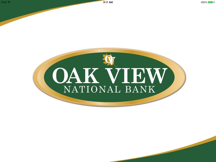 Oak View National Bank for iPad