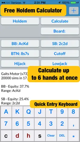 Game screenshot Galts Motor: Poker Calculator for Holdem, Omaha, Deuce to Seven, Badugi & Ace to Five Games mod apk