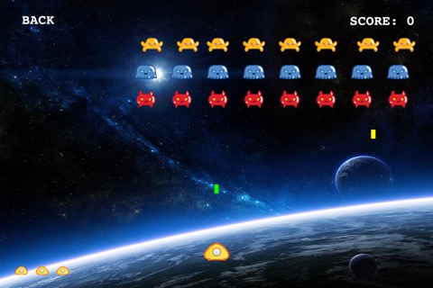 Cute Invaders: classic space arcade shootout spinoffのおすすめ画像1