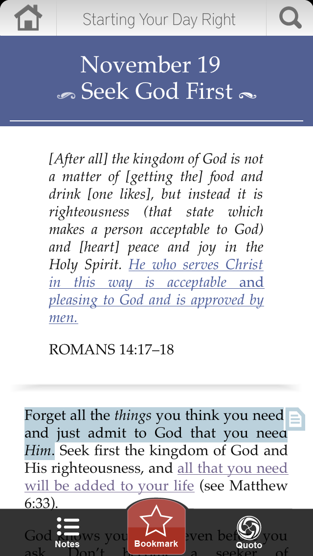 Starting Your Day Right Devotional screenshot 3