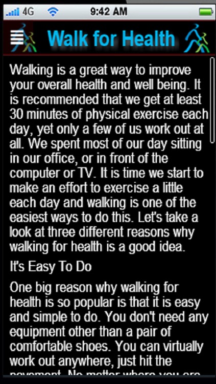 Walk for Health:Walking for Health Informational App+ screenshot-4