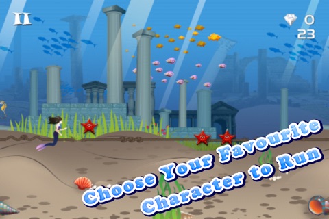 Little Princess Mermaid - The Ocean World Running Game screenshot 3