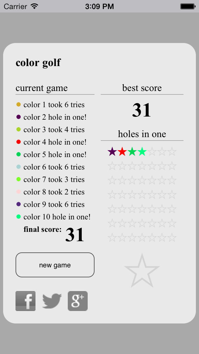 Screenshot #2 pour Color Golf