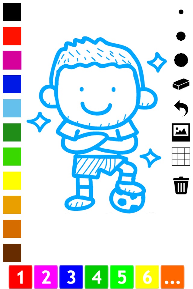 Coloring Book of Soccer for Children: Learn to color the world of football screenshot 4