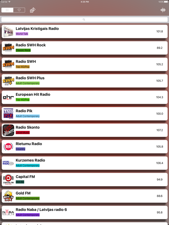 Screenshot #6 pour Radio LV - Radio Latvija - Latvia Radio Live Player (Latvian / Latvija / latviešu valoda)